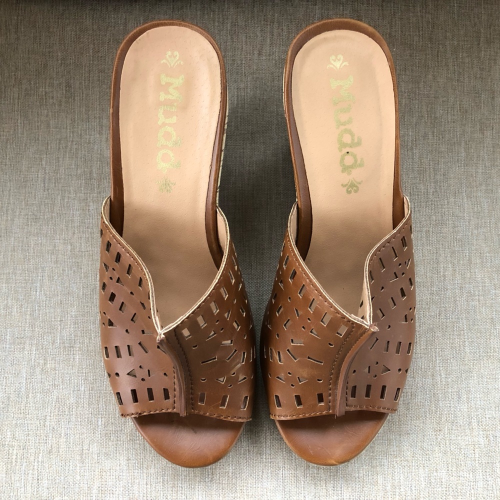 Mudd Cork Platform Wedge Heels. Size 7. - Picture 12 of 12